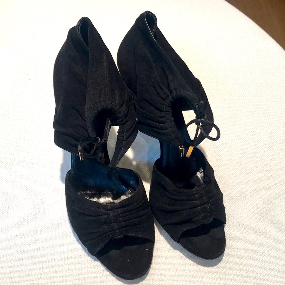 Gucci Black Suede Heels